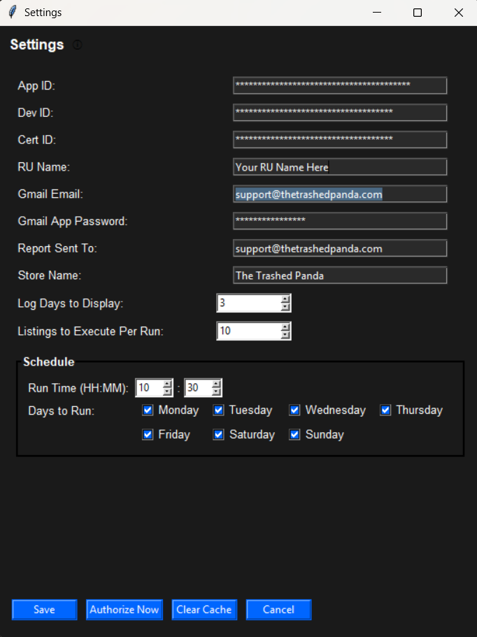 Relist Agent eBay relisting tool for Windows - Image 3