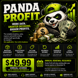 Panda Profit – Inventory, Sales & Profit Tracking Software for Resellers