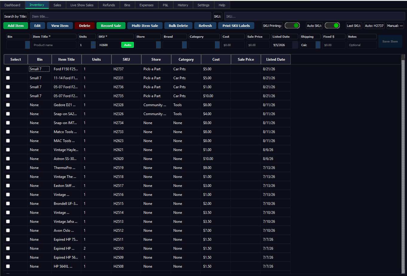 Panda Profit – Inventory, Sales & Profit Tracking Software for Resellers for Windows - Image 3