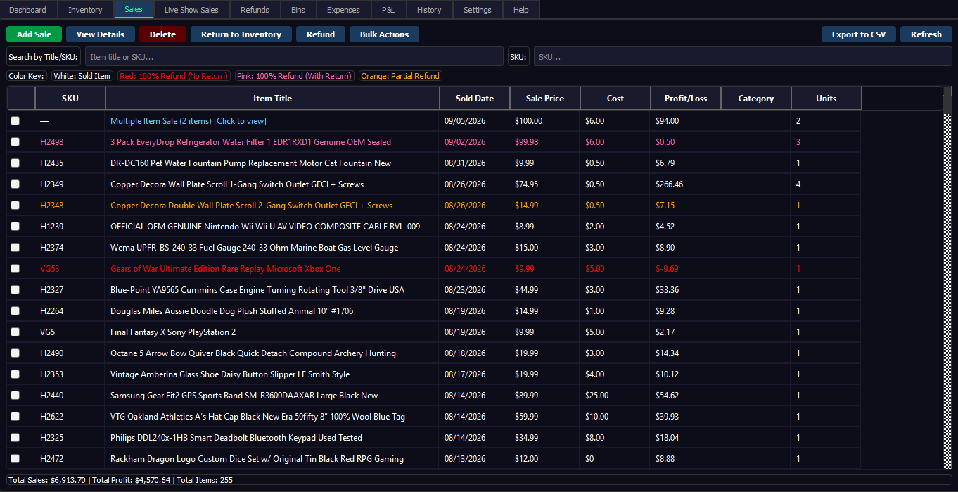 Panda Profit – Inventory, Sales & Profit Tracking Software for Resellers for Windows - Image 4