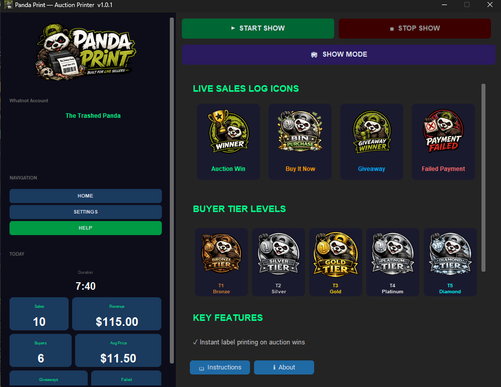 Panda Print — Built for Live Sellers for Windows - Image 5